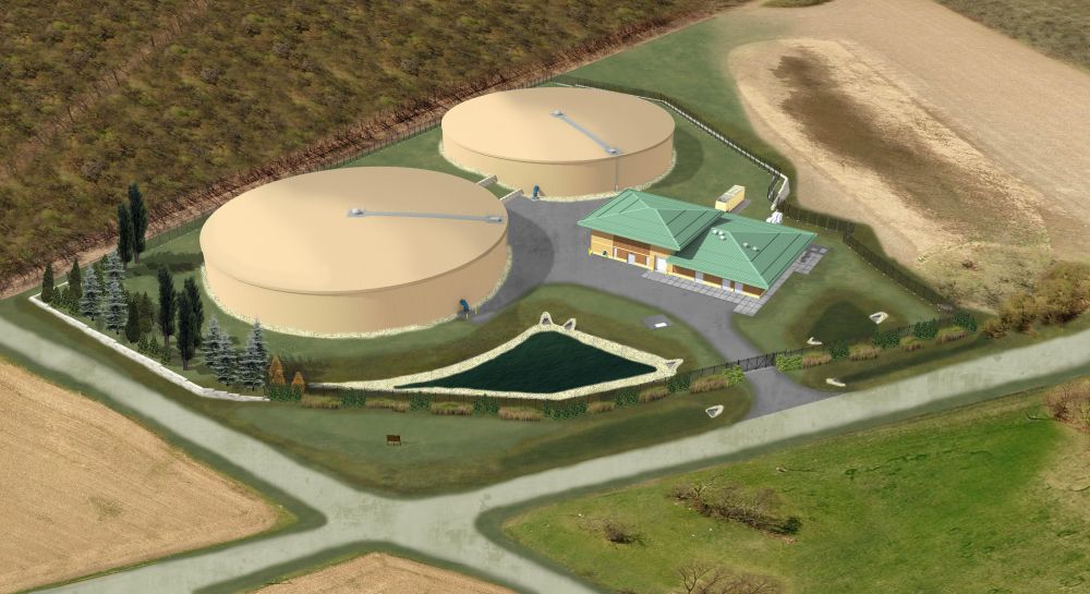 Rendering of pumping station